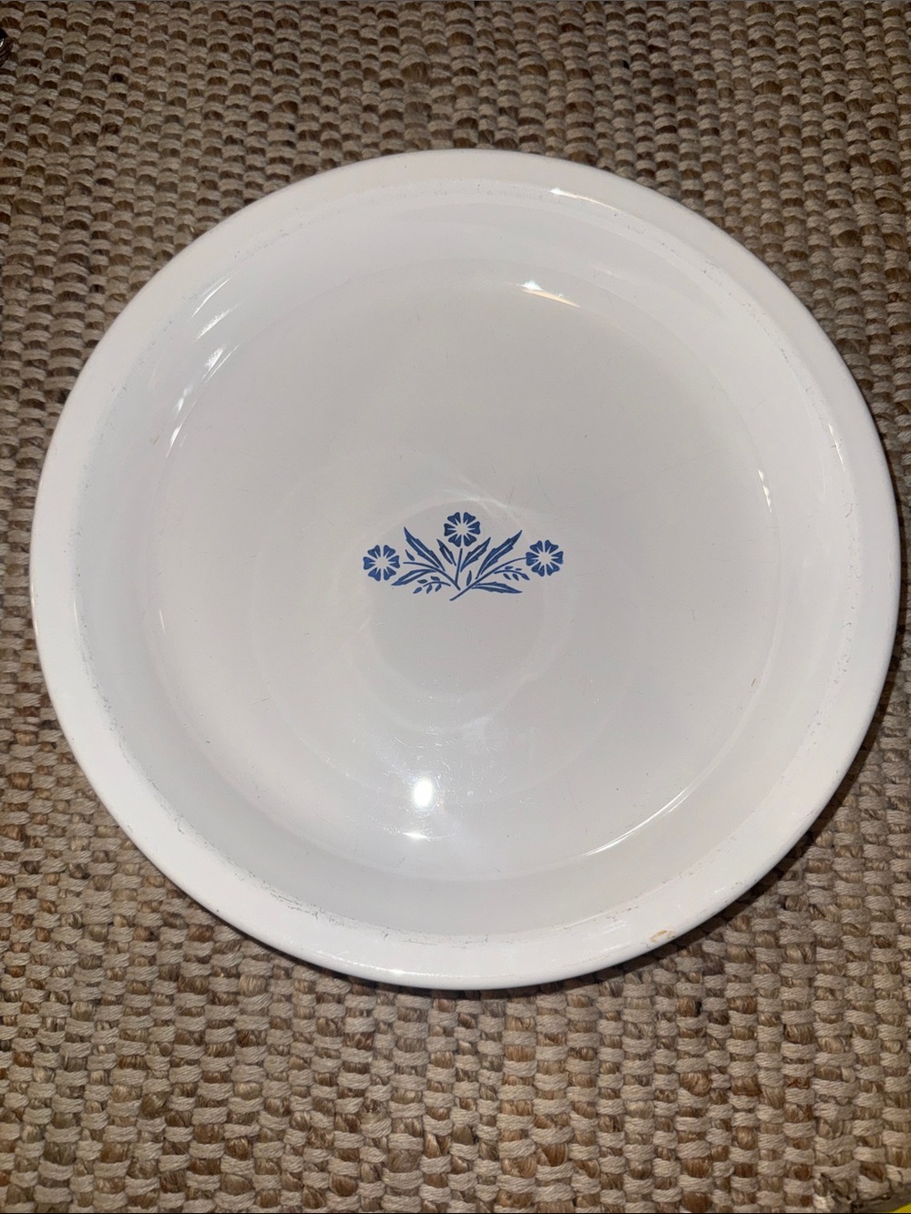 Vtg Corning Ware Blue Cornflower P-309 Pie Plate Baking Serve Dish 9x1 1/4